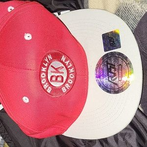Brooklyn Baseball Cap Ajustible Red/White